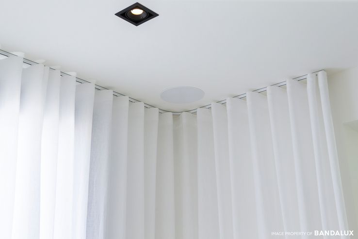 riel de cortina de onda perfecta