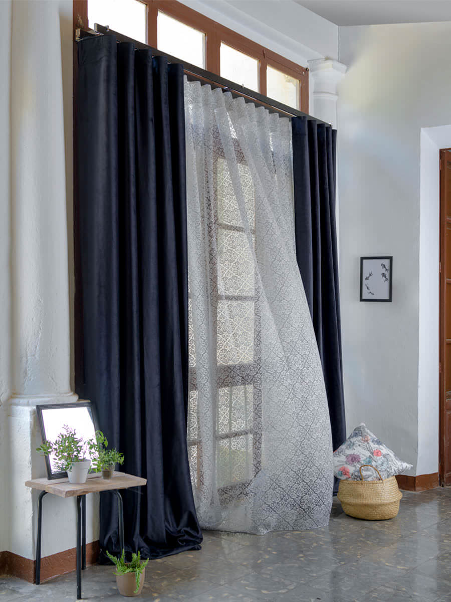 cortinas de tejidos naturales