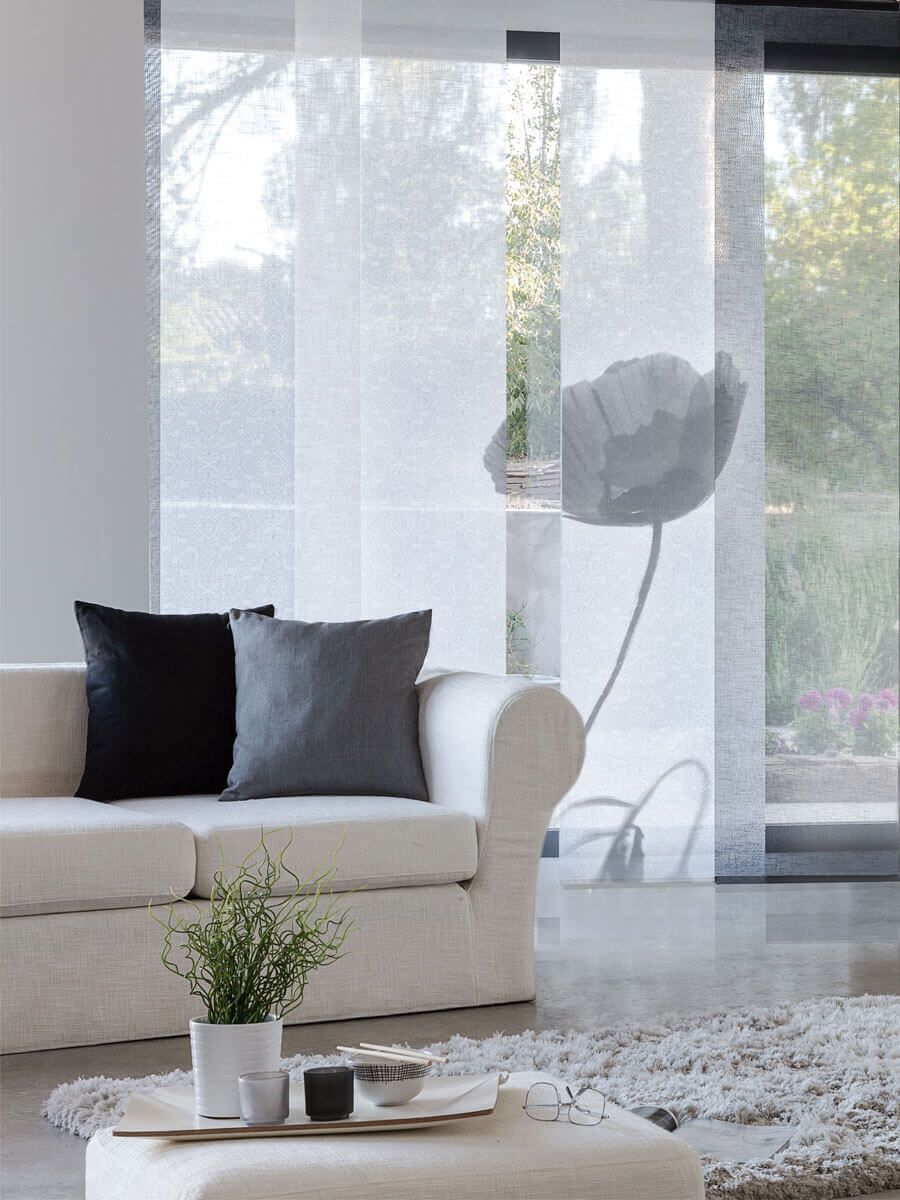 panel japonés de tejido natural